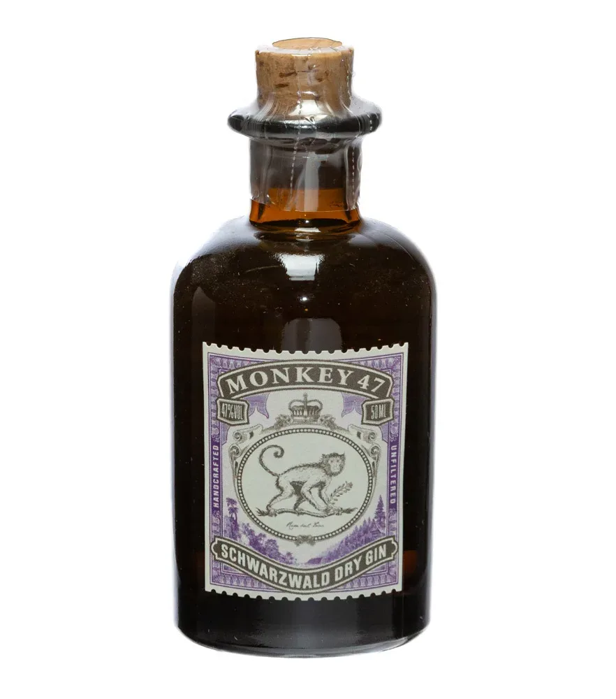 Monkey 47 Schwarzwald Dry Gin Miniatur / 47 % vol. / 0,05 Liter-Flasche