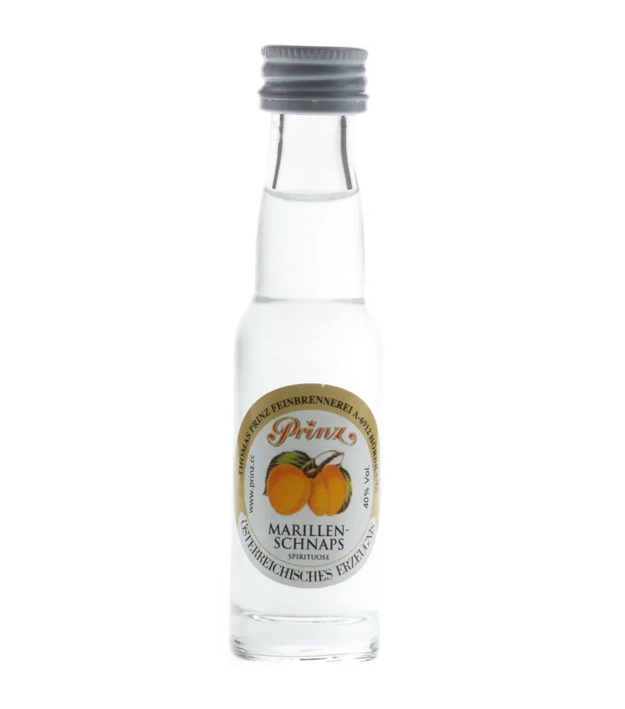 Prinz: Marillen-Schnaps / 40% Vol. / 0,02 Liter - Flasche