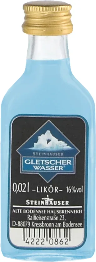 Steinhauser: Gletscherwasser Likör / 16% Vol. / 0,02 Liter-Flasche