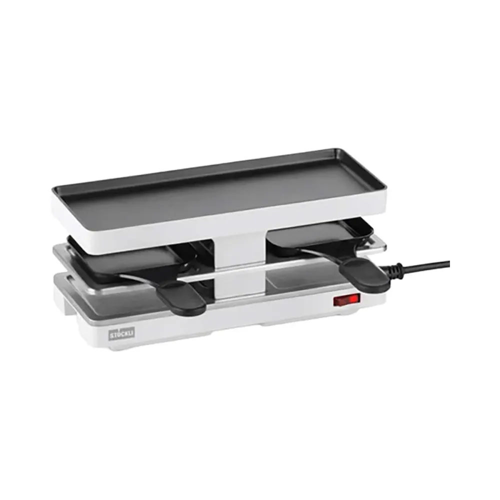 Stöckli Twinboard White Raclettegrill – Raclette Ofen/Raclette Grill – weiss