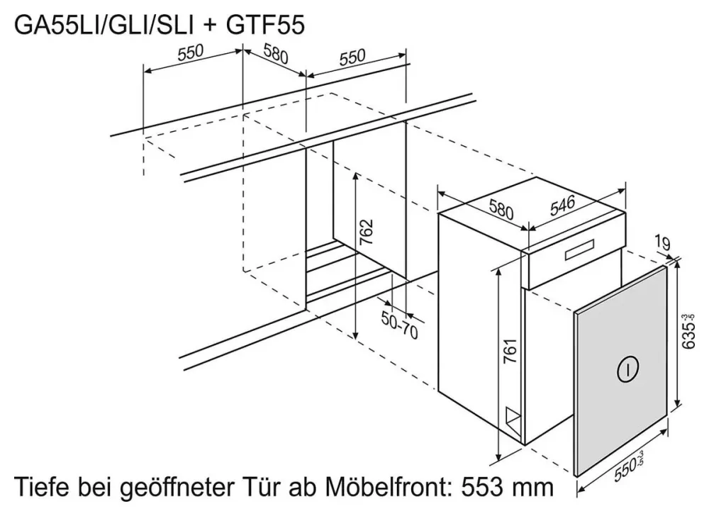 Electrolux GTF55 Braun Zubehör Geschirrspüler – Dekorfront Geschirrspüler