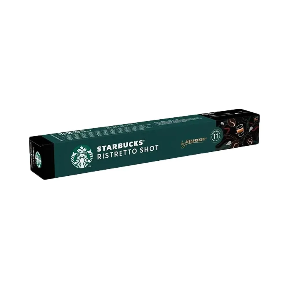 Starbucks Ristretto Shot Dark Roast Kaffeekapseln – Nespresso Kapseln – rot
