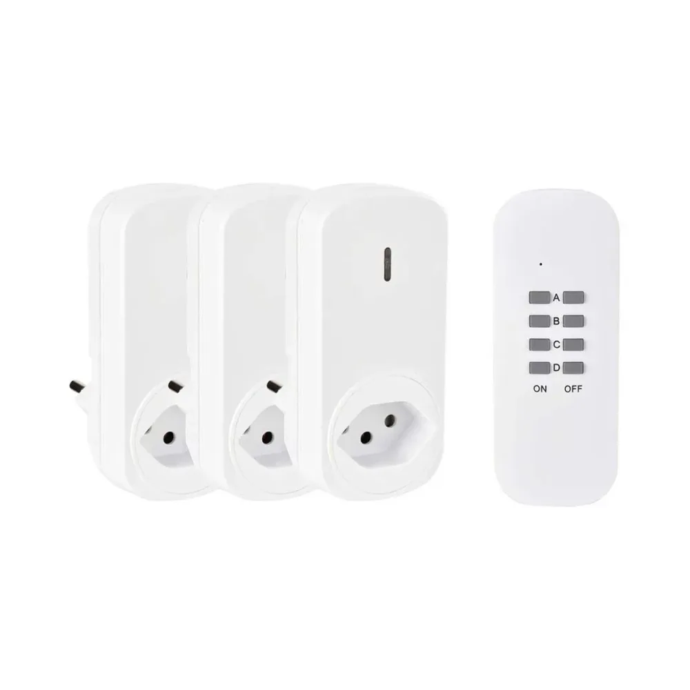 Funkschalter-Set Weiss | 230 V | 1 + 3 Stück