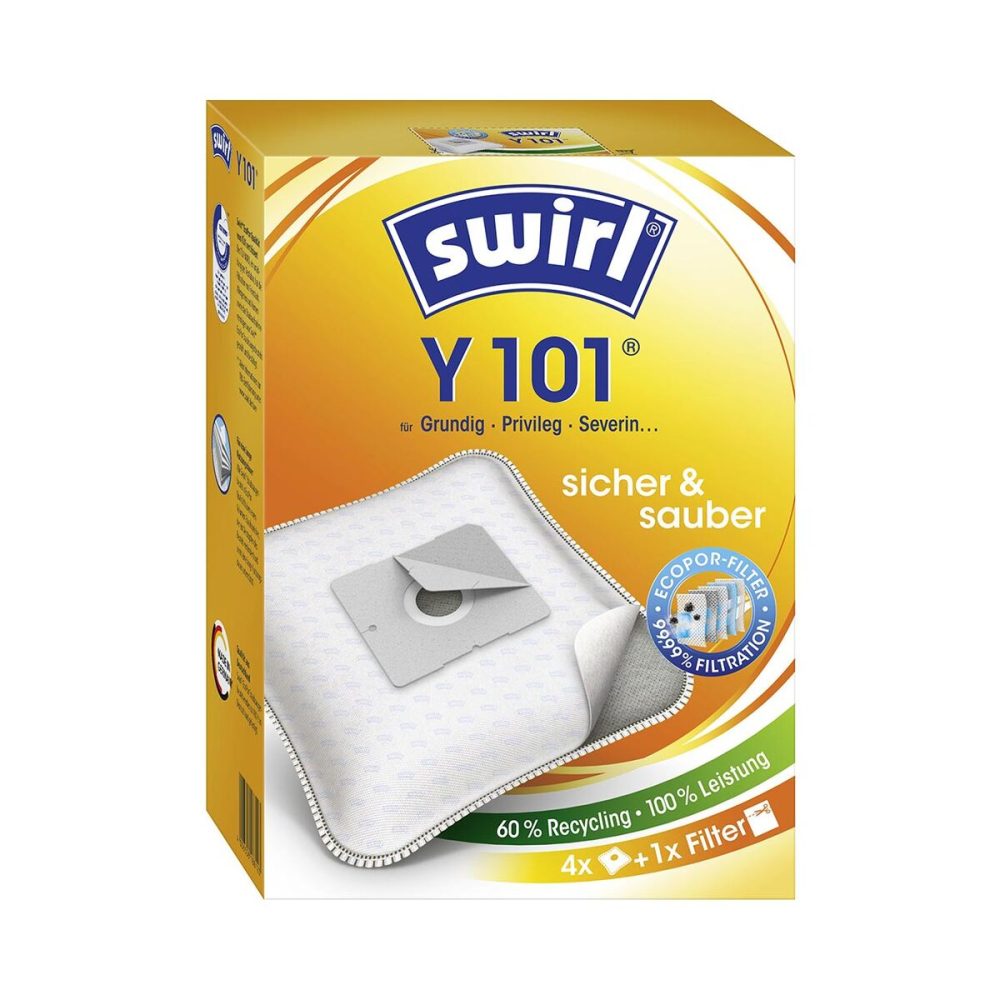 Swirl Y 101 MicroPor AirSpace SSB Staubsaugerbeutel – Staubsaugerbeutel/Staubbeutel – weiss