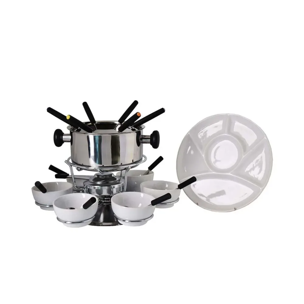 Nouvel Susanne 27-teilig Fondue Set – silber