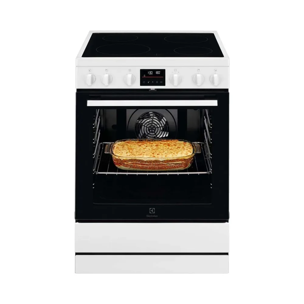Electrolux FEH6LV702 Freistehender Herd - Glaskeramik Elektrisch – Kochherd freistehend – weiss