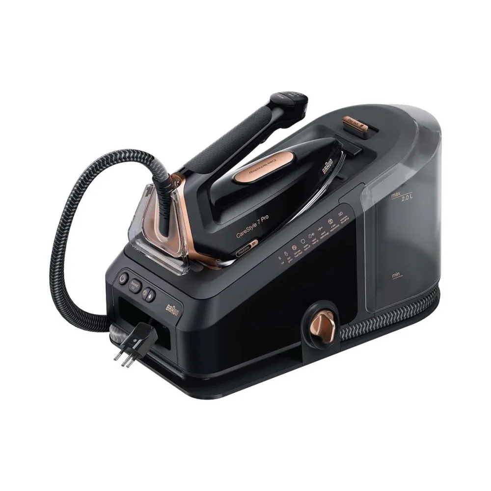 Braun CareStyle 7 Pro IS7285BK Dampfbügelstation – Dampfbügelstation/Bügelstation – schwarz
