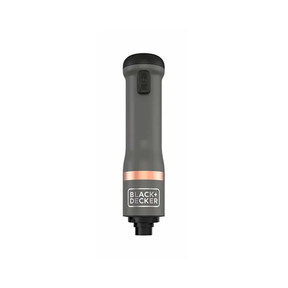 Black Decker 4er-Set Kitchen Wand, grau Akku-Stabmixer
