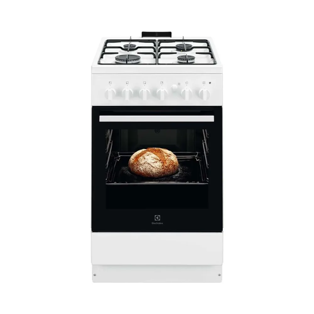 Electrolux FGH5KG212 Freistehender Gasherd – Gasherd freistehend – weiss
