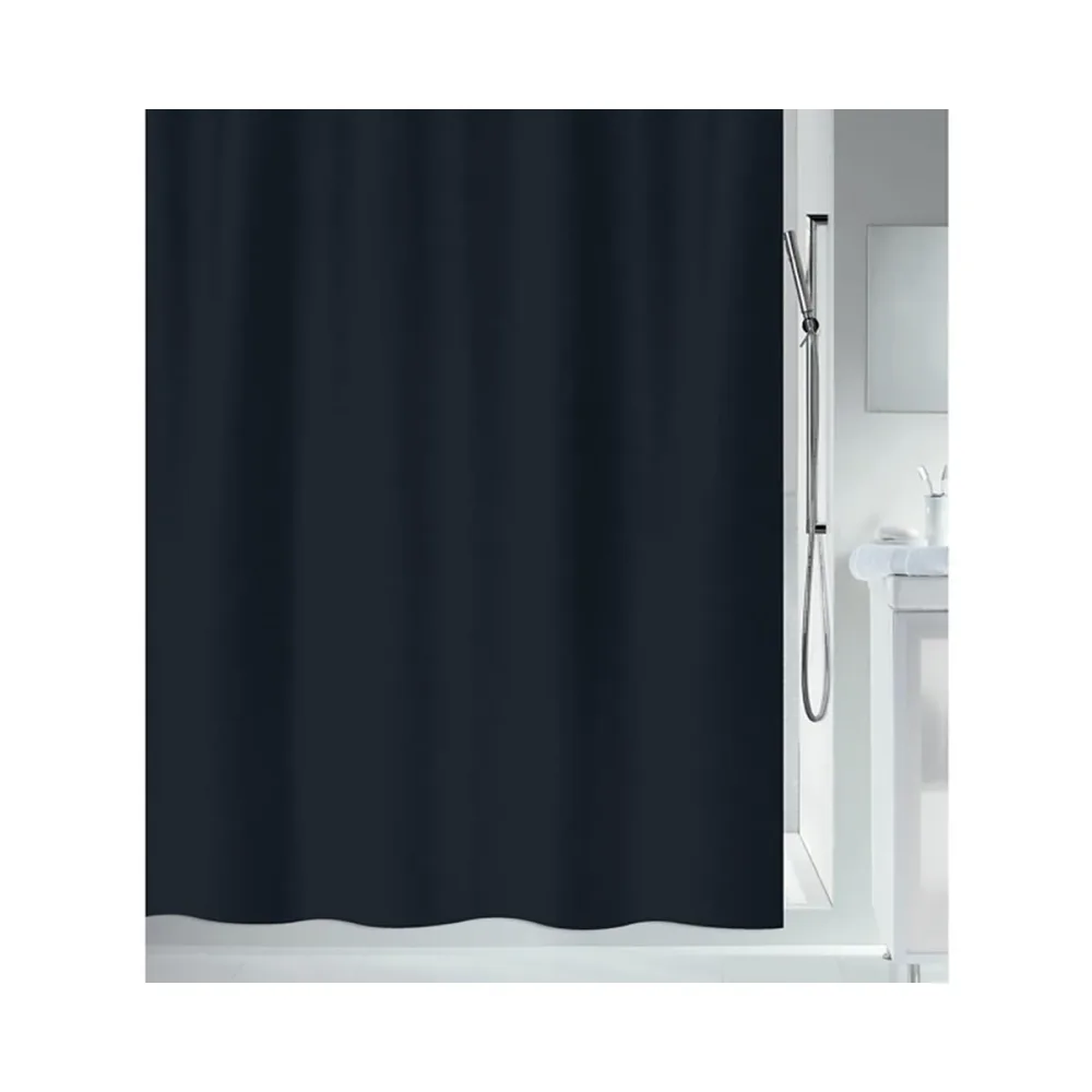 Spirella Duschvorhang Primo 180x200cm Schwarz