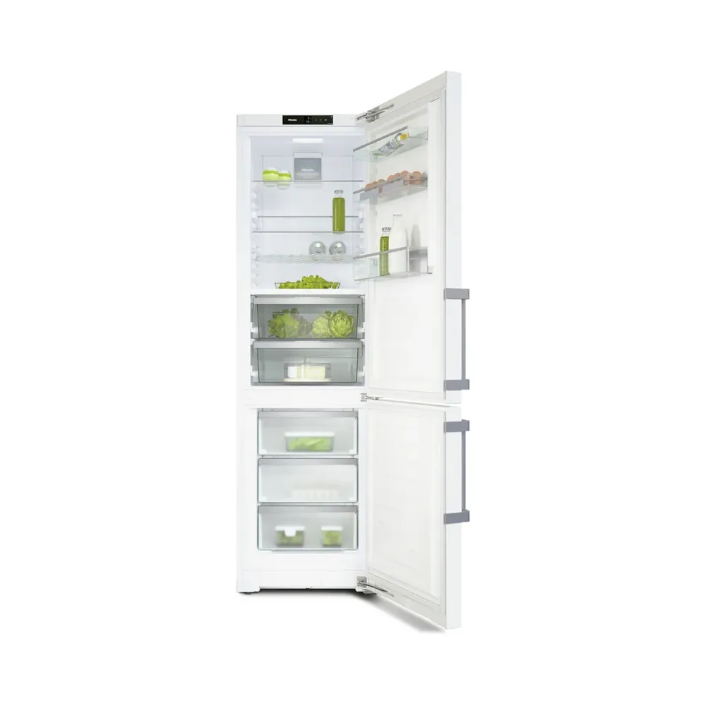 Miele KFN4797CD WS Kühl-/Gefrierkombination – Kühlschrank mit Gefrierfach freistehend – weiss