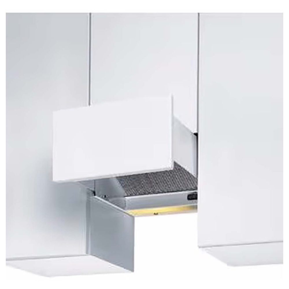 Wesco EVM Studio Umluft 27,5cm, weiss Dunstabzugshaube 55cm – Einbau Dunstabzug