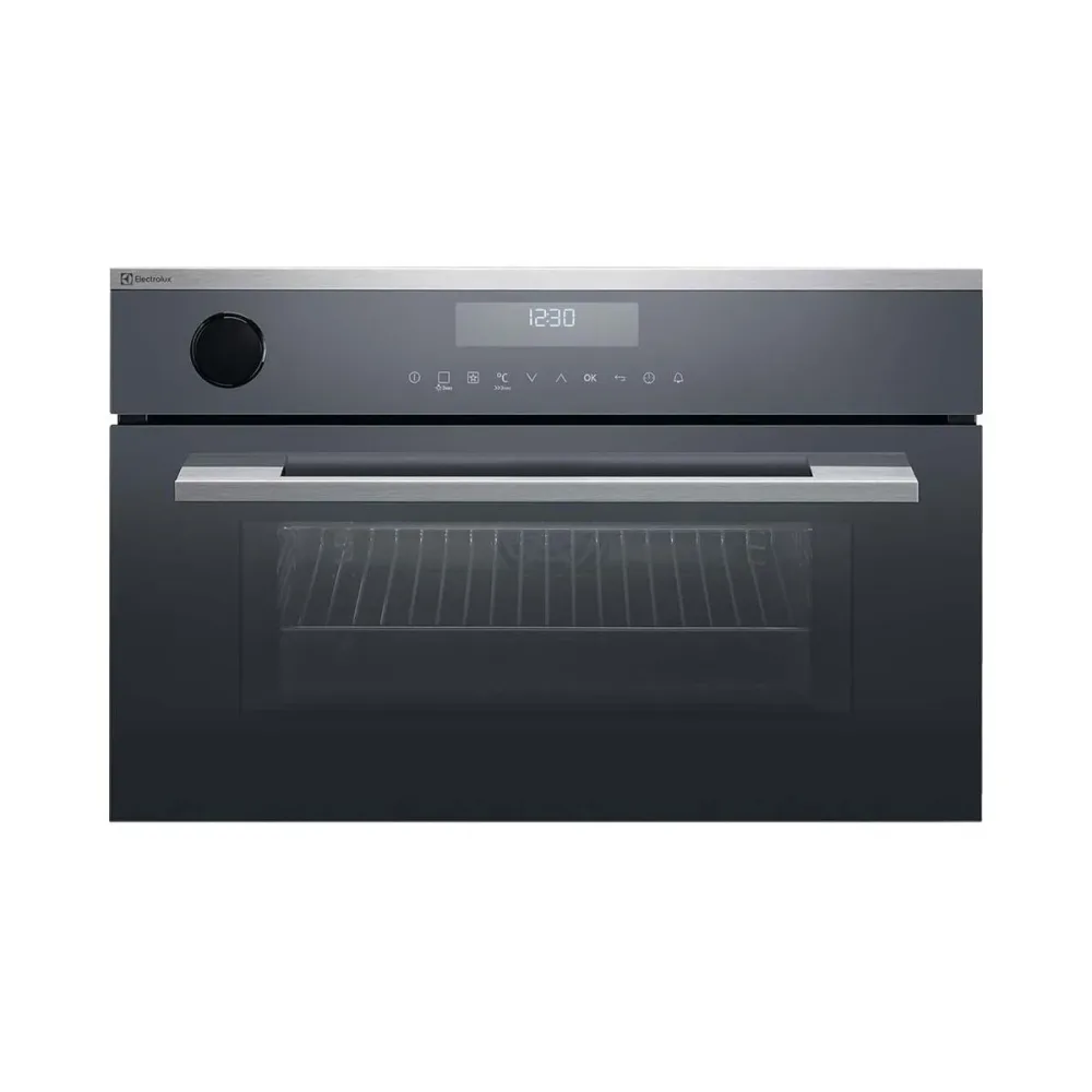 Electrolux EB3GL70KCN Einbaubackofen Compact EURO Steam Multifunktions-Ofen – Kombisteamer 60 cm – chrom