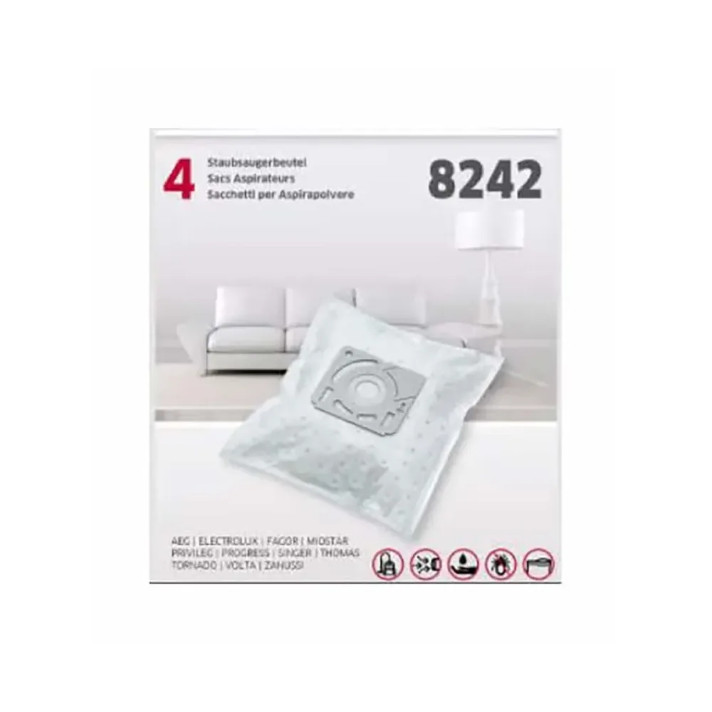 Byro Staubsaugerbeutel 8242 4 Stk. Zubehör – Staubsaugerbeutel/Staubbeutel – white
