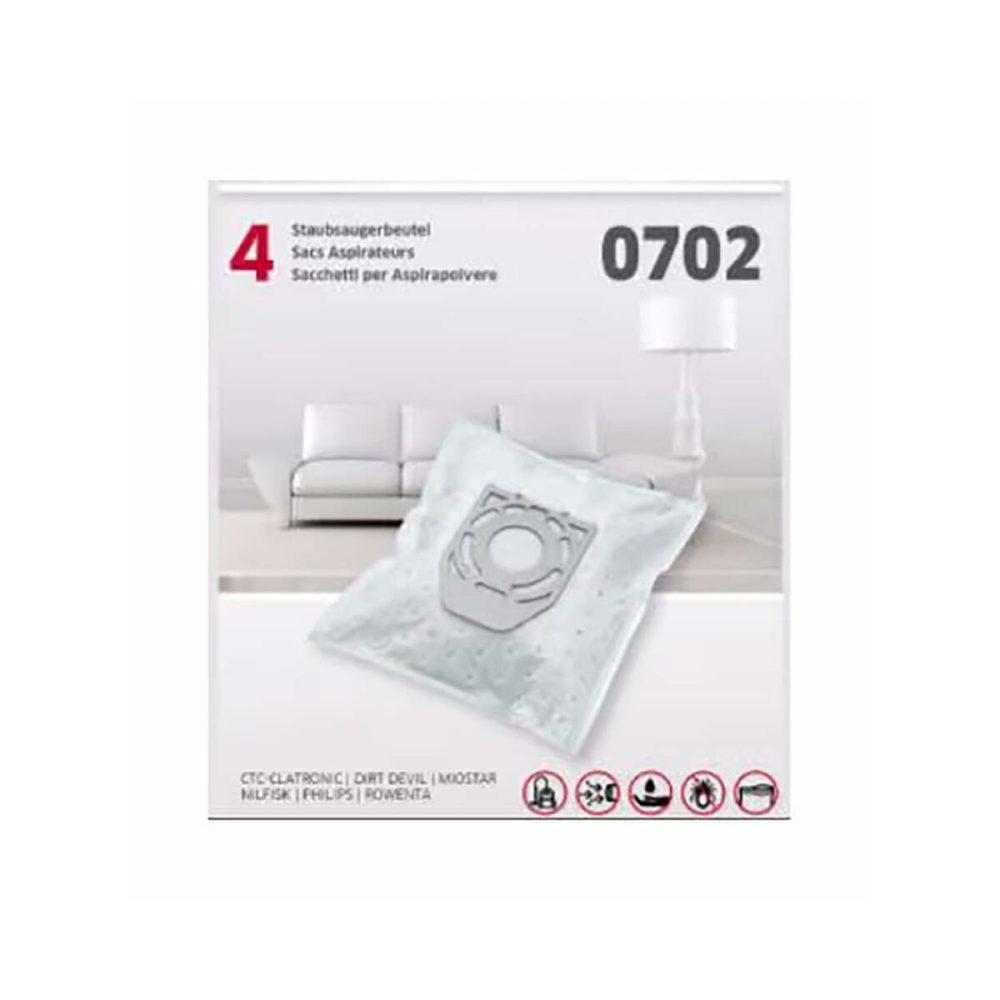 Byro Staubsaugerbeutel 0702 4 Stk. Zubehör – Staubsaugerbeutel/Staubbeutel – white