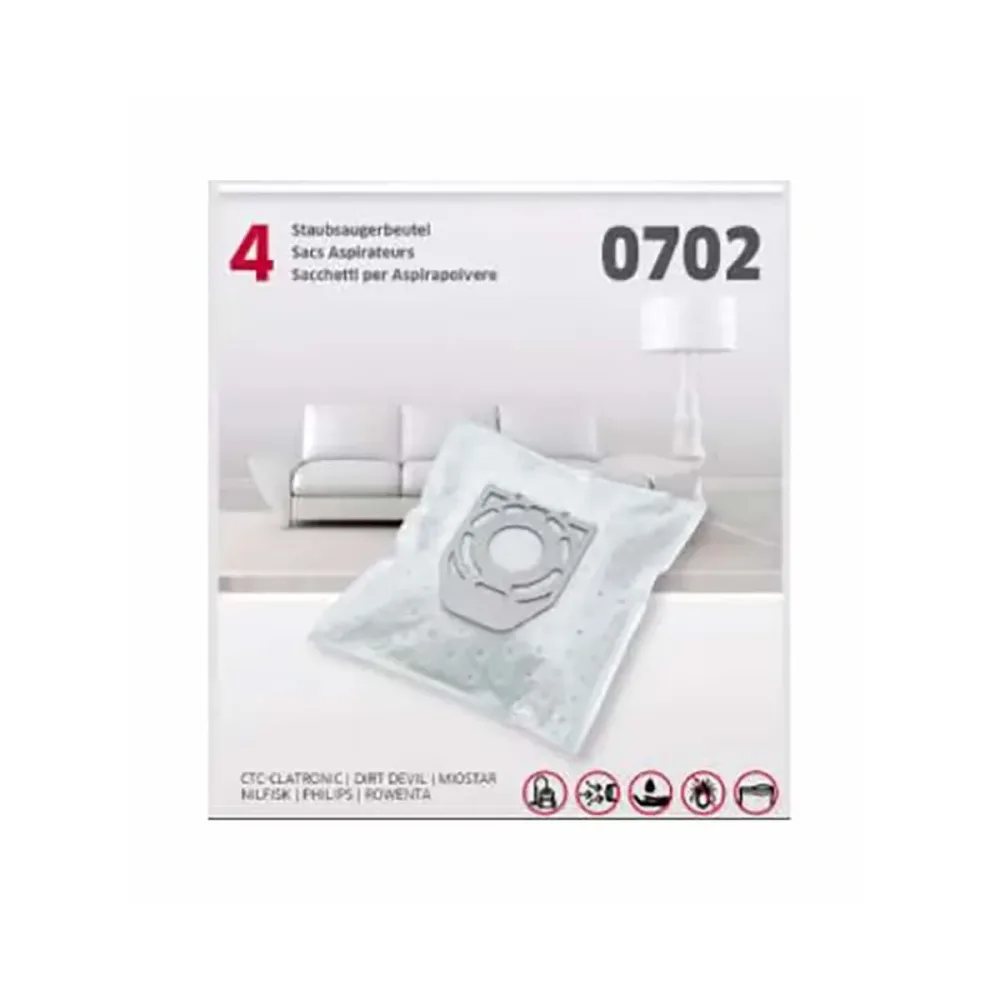 Byro Staubsaugerbeutel 0702 4 Stk. Zubehör – Staubsaugerbeutel/Staubbeutel – white