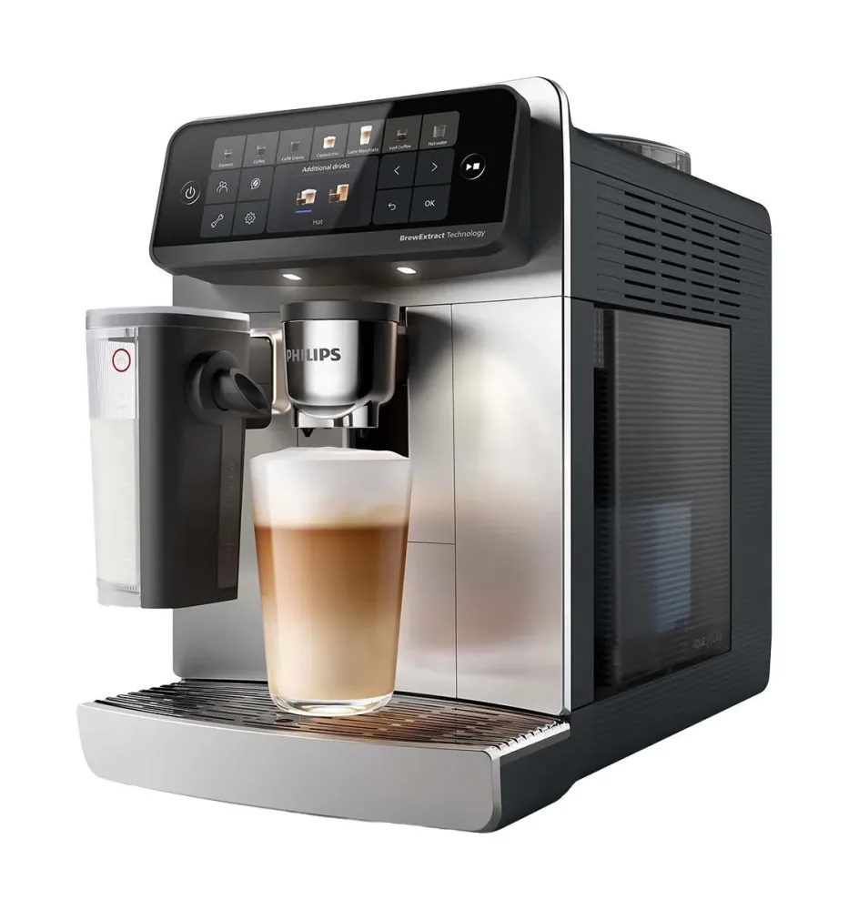 Philips EP6551/10 6000 Serie LatteGo, Schwarz/Chrom Kaffeevollautomat – schwarz / chrom