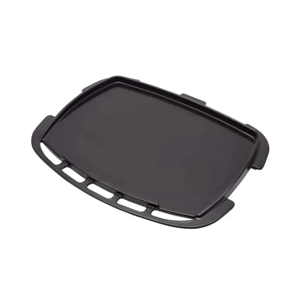 Weber Plancha Full-Size für Q 1100N/Q 1200N Grillplatte – Weber Grill Ablage/Grill Rollwagen/Grill Erweiterung – schwarz