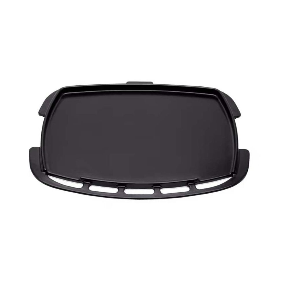Weber Plancha Full-Size für Q 3200N+ Grills Grillplatte – Weber Grill Ablage/Grill Rollwagen/Grill Erweiterung – schwarz