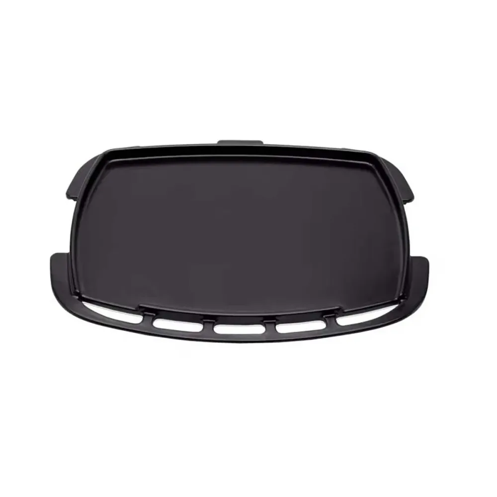 Weber Plancha Full-Size für Q 3200N+ Grills Grillplatte – Weber Grill Ablage/Grill Rollwagen/Grill Erweiterung – schwarz