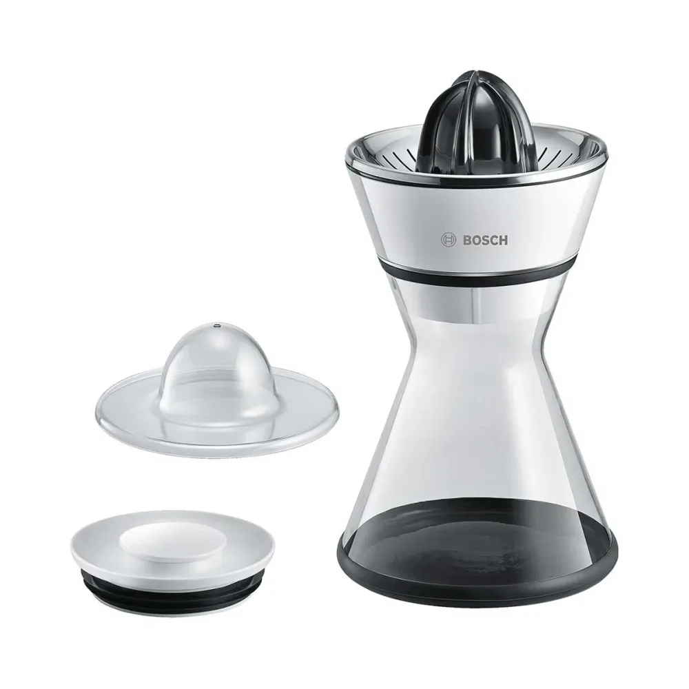 Bosch MCP72GPW Zitruspresse – Entsafter/Saftpresse/Zitruspresse – weiss / silber