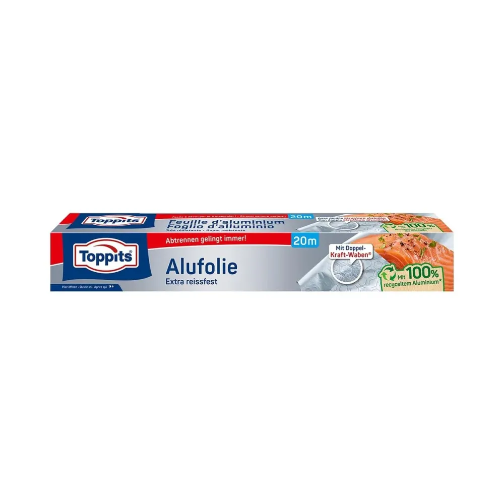 Toppits - Aluminium-Folie, Aluminium-Folie 29.5cmx20m, 29.5X200CM