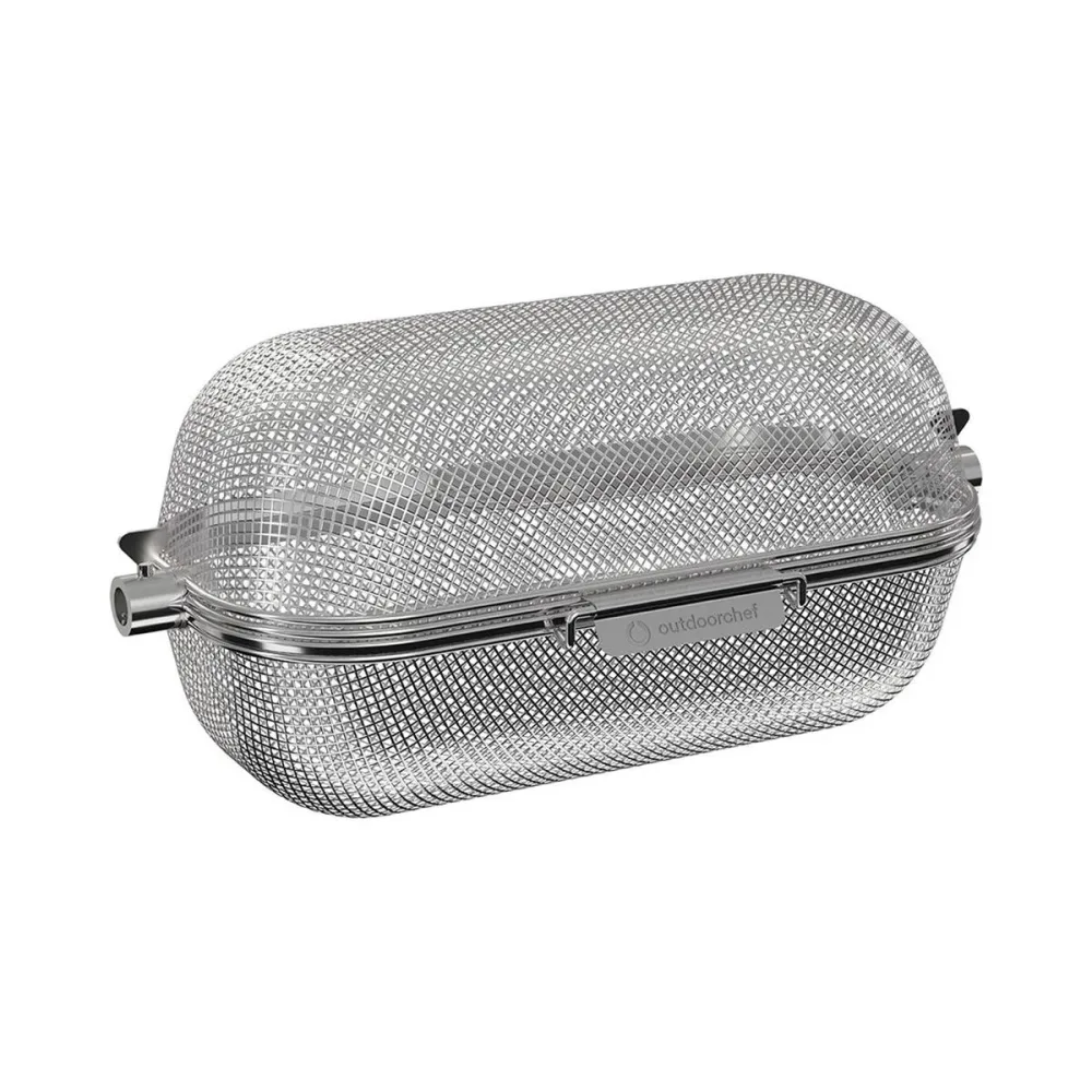 OUTDOORCHEF Drehspiesskorb Heat Drehspieskorb – Grillzange/Grillbesteck – edelstahl