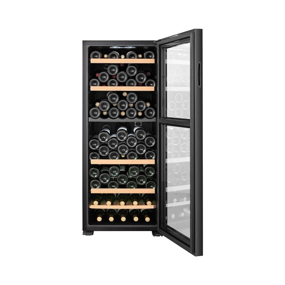 Climadiff CEPAGE108DZ Weinkühlschrank – Weinkühlschrank freistehend – schwarz