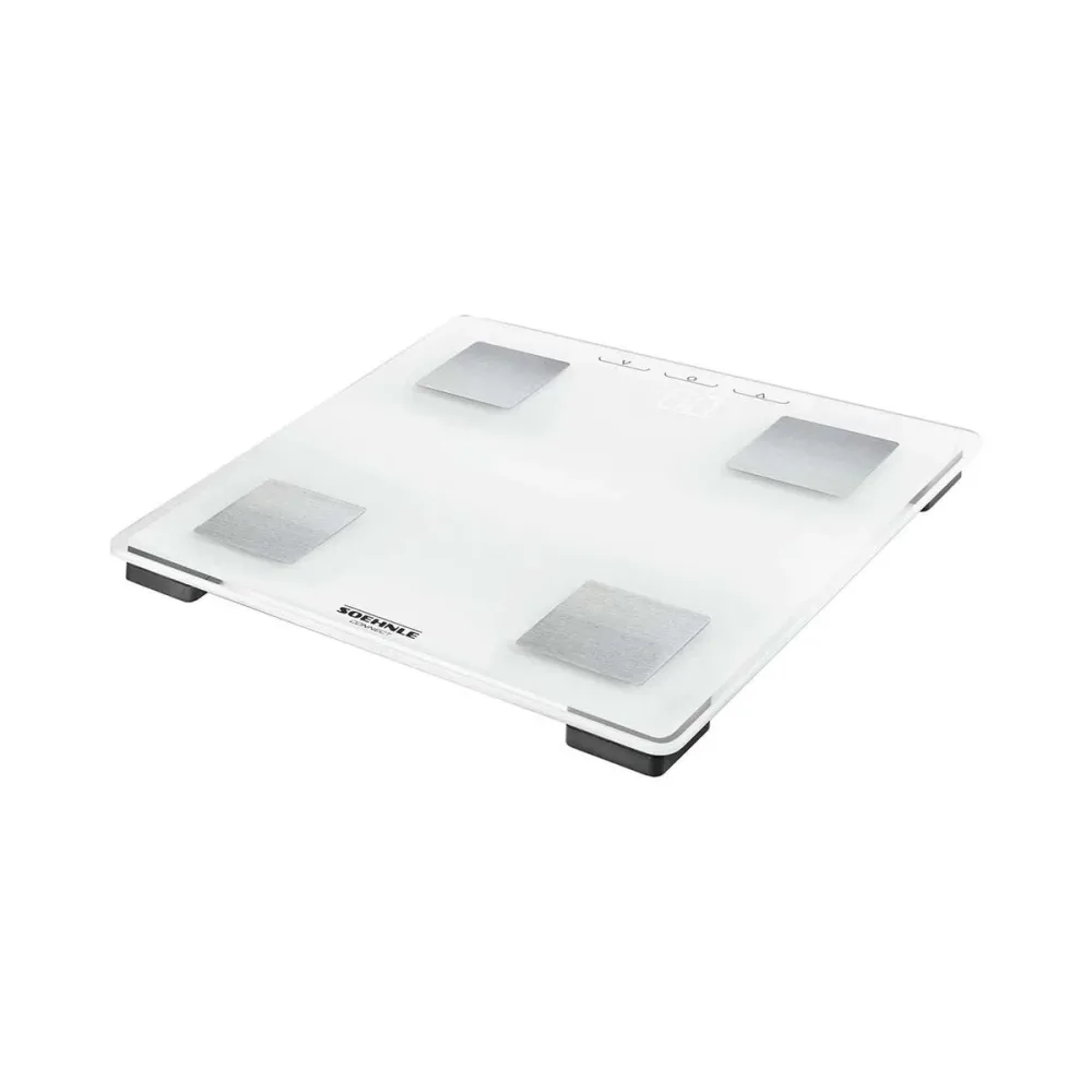 Soehnle Shape Sense Connect Personenwaage – Körperanalysewaage/Körperfettwaage – weiss
