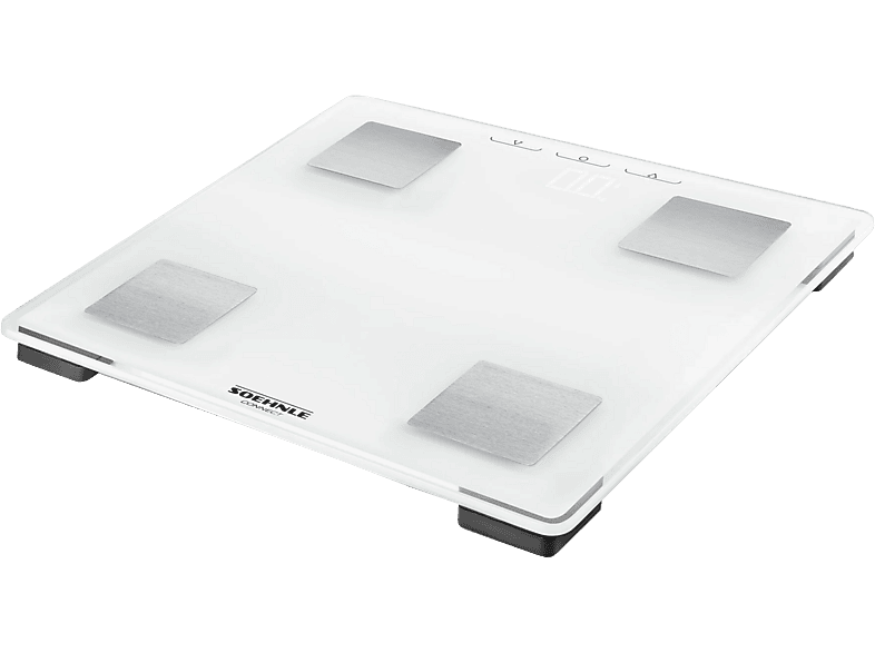 Soehnle Shape Sense Connect Personenwaage – Körperanalysewaage/Körperfettwaage – weiss