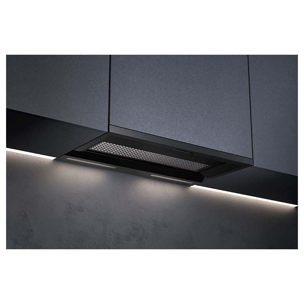 Wesco EVME 218-55 Umluft mit Plasma Compact mattschwarz Dunstabzugshaube 55cm – Einbau Dunstabzug – schwarz matt