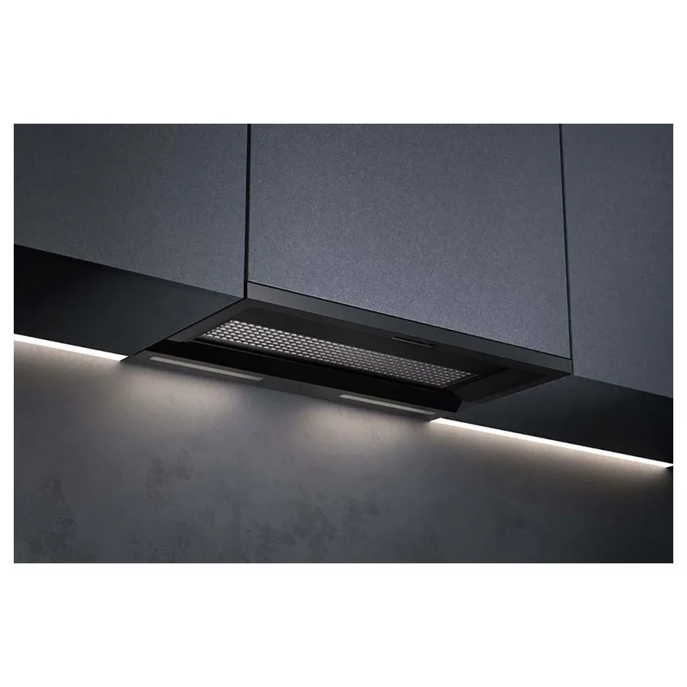 Wesco EVME 218-55 Umluft mit Plasma Compact mattschwarz Dunstabzugshaube 55cm – Einbau Dunstabzug – schwarz matt