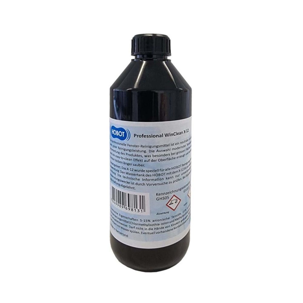 HOBOT WinClean X-12 Fenster-Reinigungsmittel – Staubsauger Roboter Zubehör – schwarz