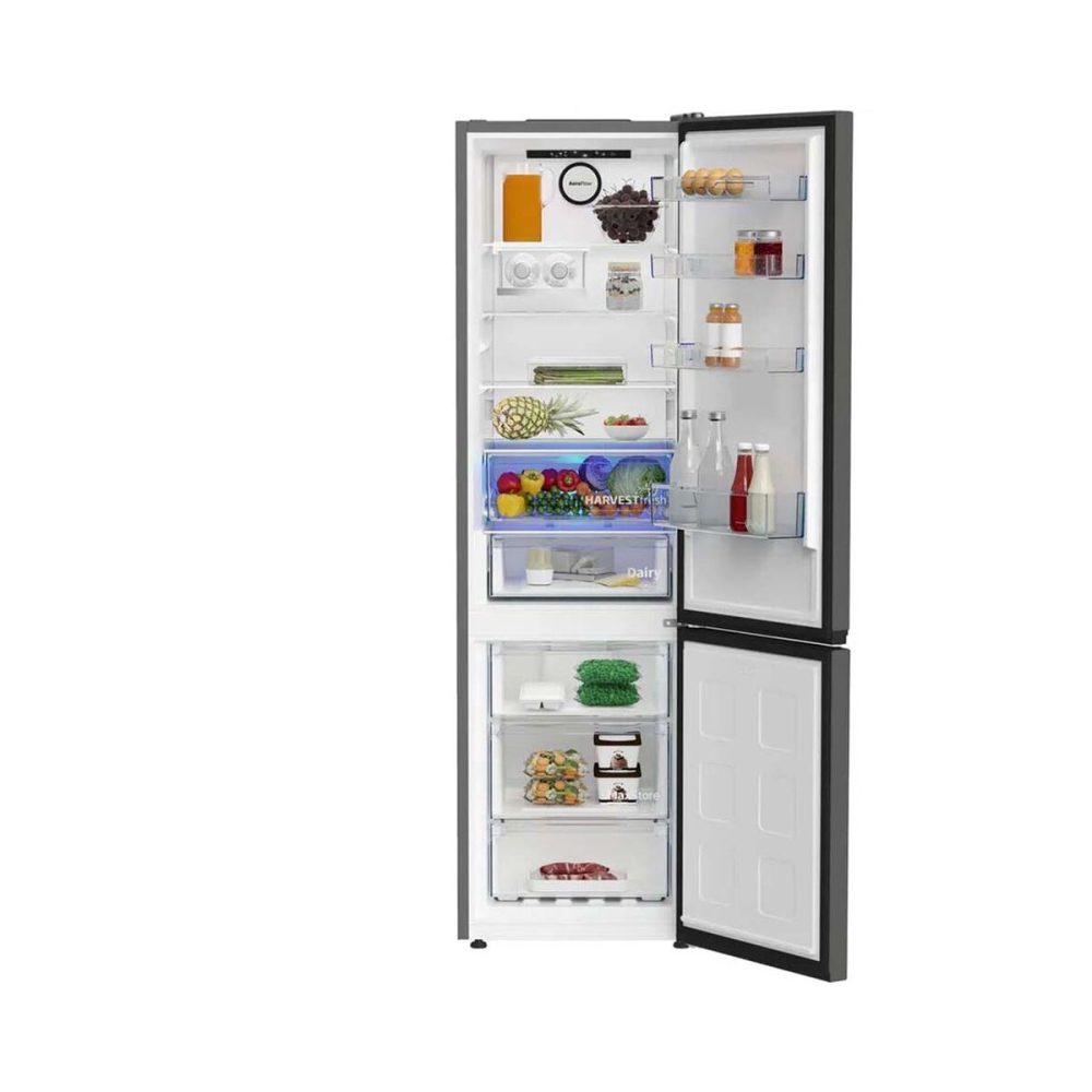 Beko KG550 Kühl-Gefrierkombination – Kühlschrank mit Gefrierfach freistehend – grau