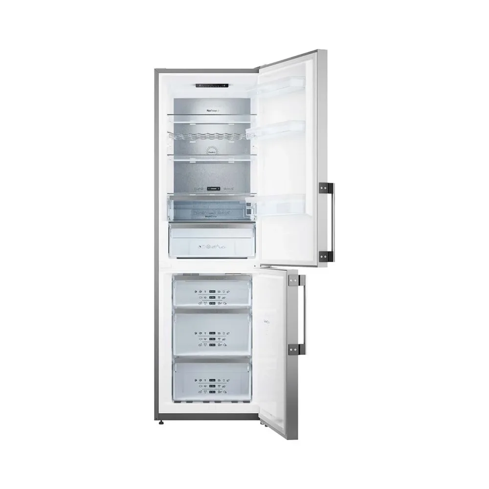 Asko RFN 23841 S Kühl-Gefrierkombination – Kühlschrank mit Gefrierfach freistehend – edelstahl