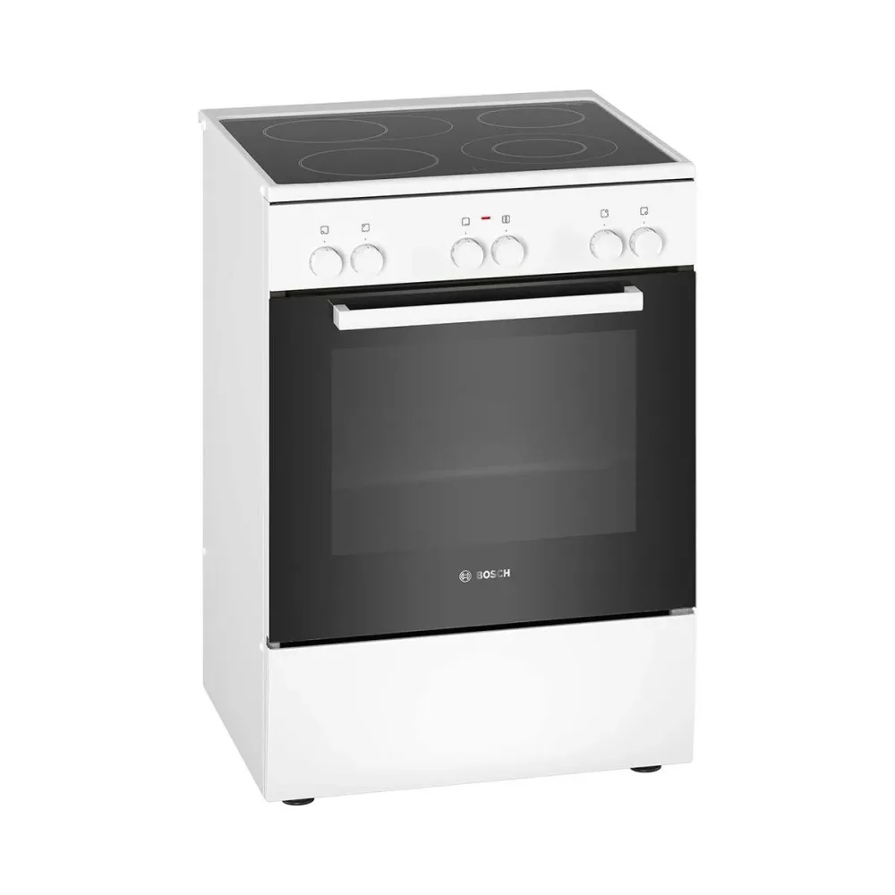Bosch HKA090220 Freistehender Herd mit Glaskeramik – Kochherd freistehend – weiss