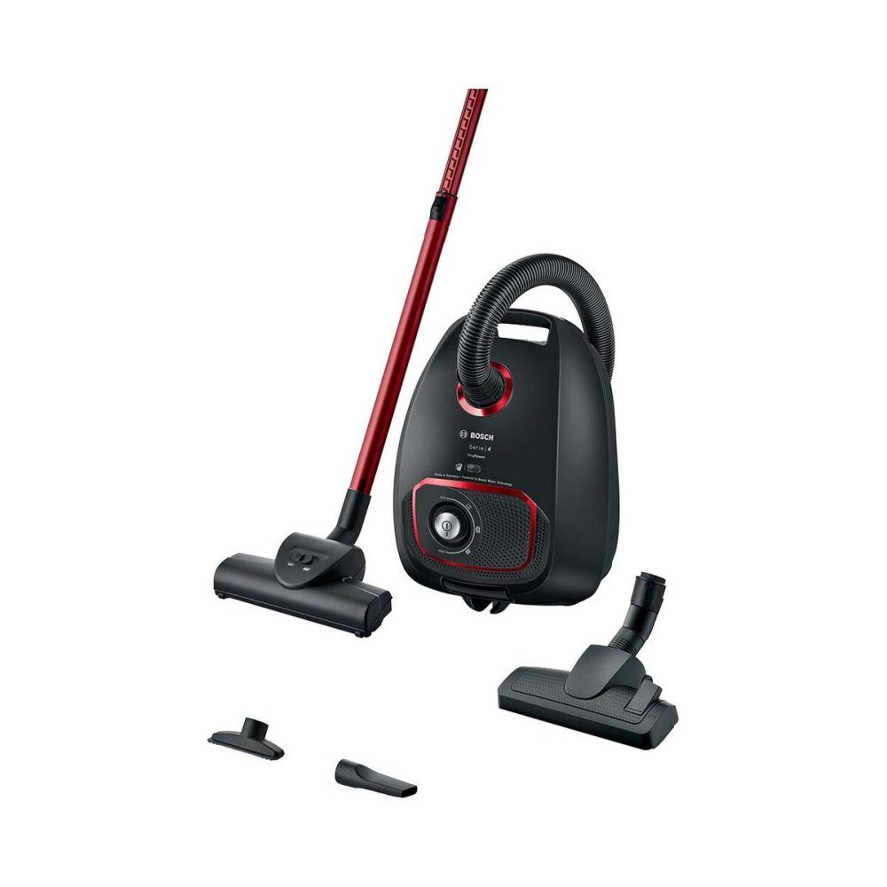 Bosch Serie 4 BGB41POW1 Beutelstaubsauger – Staubsauger mit Beutel – schwarz