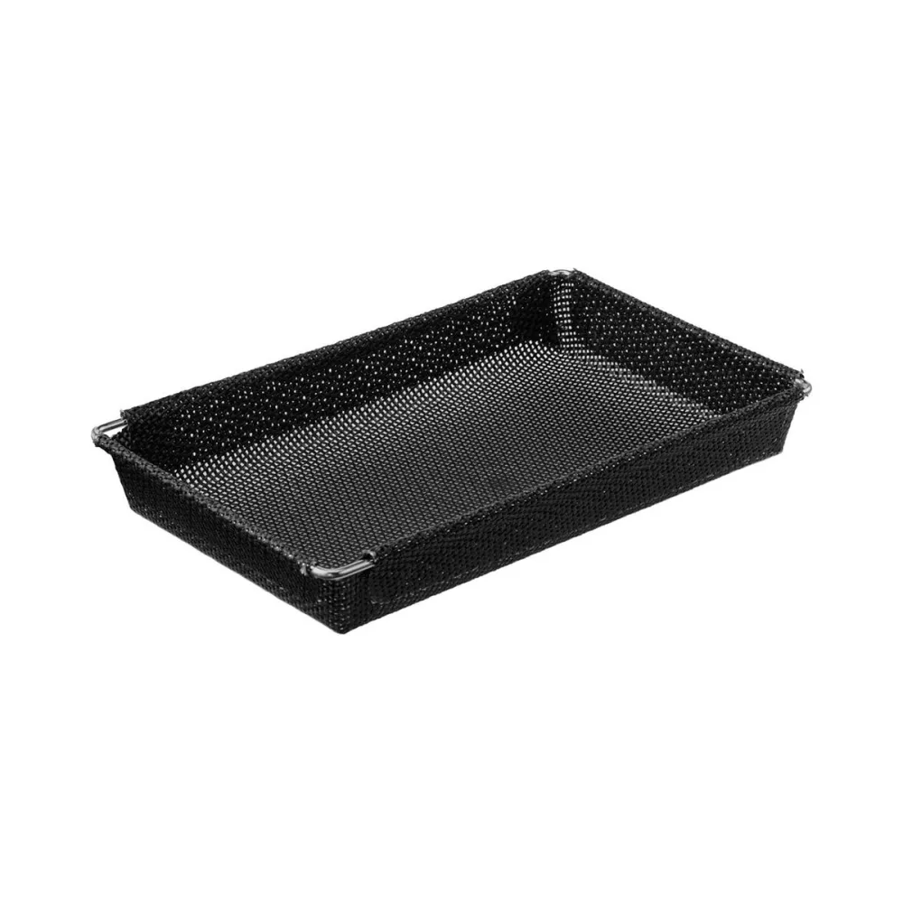 Xavax Gitterkorb für Heißluftfritteusen, Anti-Haft, ofenfest, 12,5 x 20 cm Heißluft-Fritteuse Schwarz