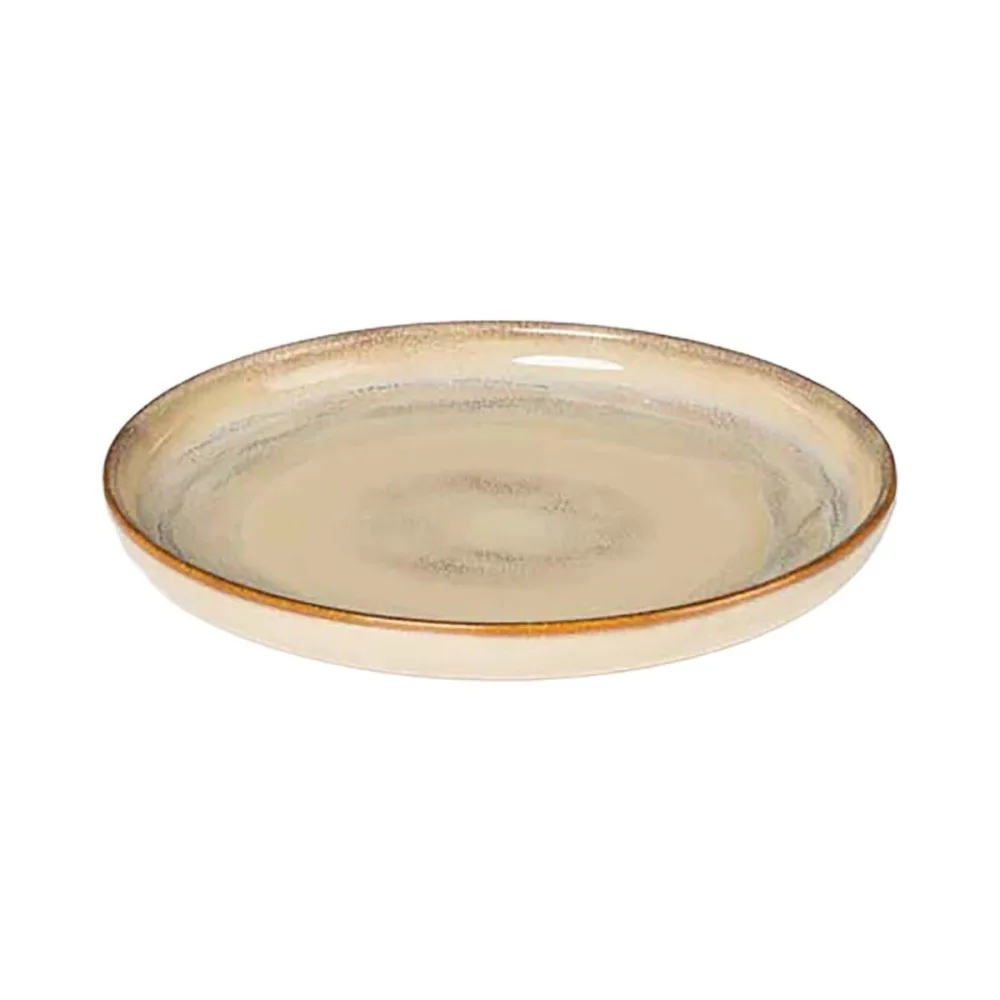 Gipfelstück Dessertteller Set 4-tlg. 22 cm Nebelwald Hellbraun