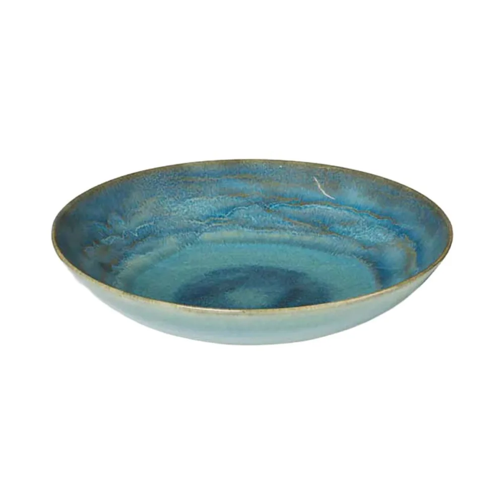 Gipfelstück Teller Set tief 4-tlg. 22 cm Tiefer See Blau
