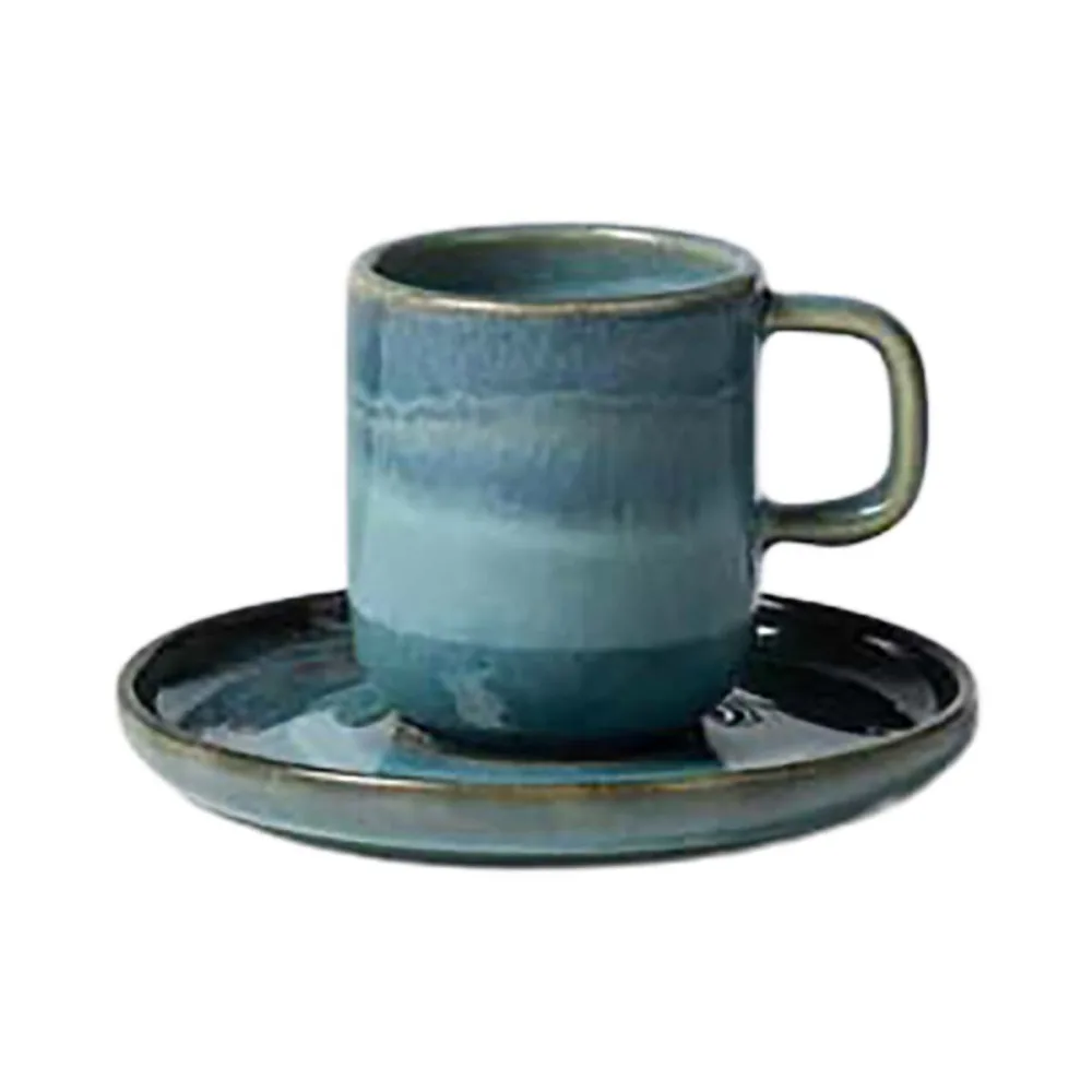 Gipfelstück Espressotassen Set 8-tlg. Tiefer See Blau