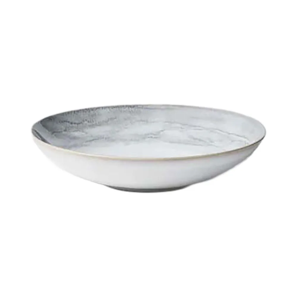 Gipfelstück Teller Set tief 4-tlg. 22 cm Tiefer See Grau