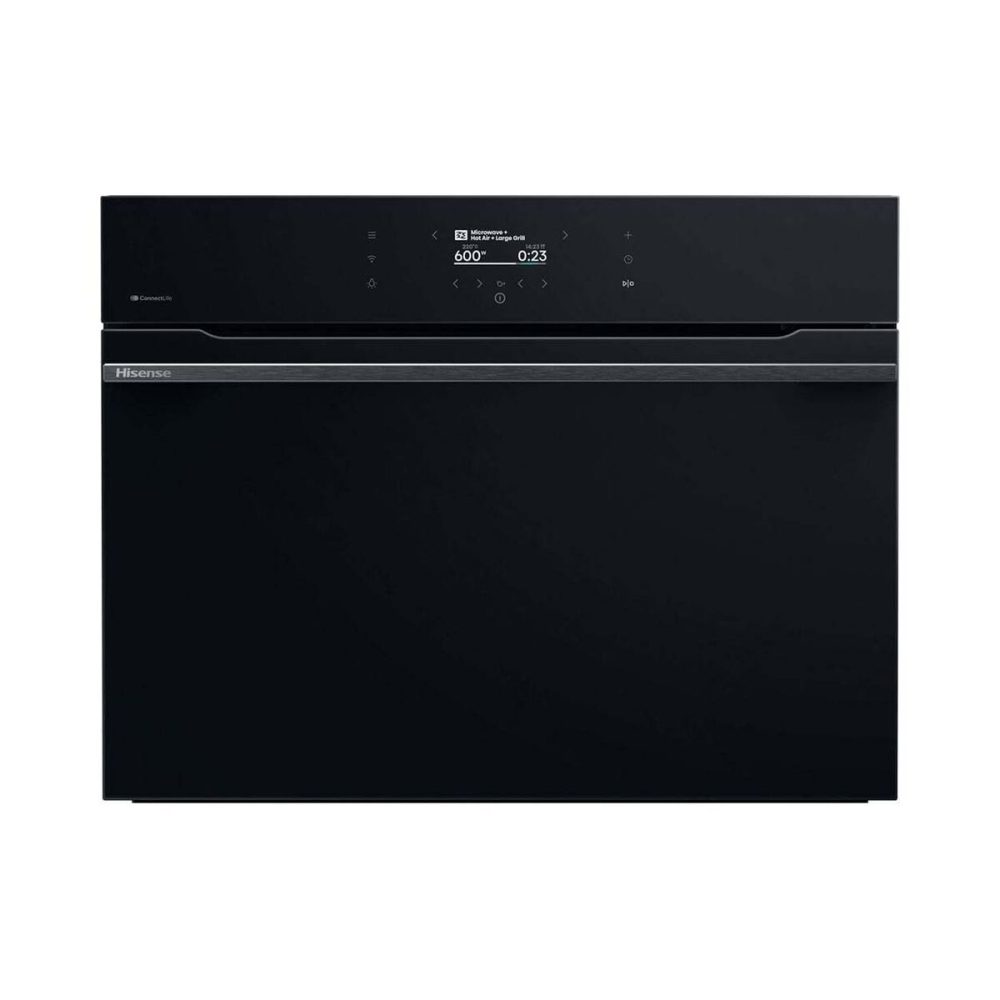 Hisense BIM 406A8B Kompakt Backofen 60cm mit Mikrowelle – Einbau Backofen 60 cm – schwarz