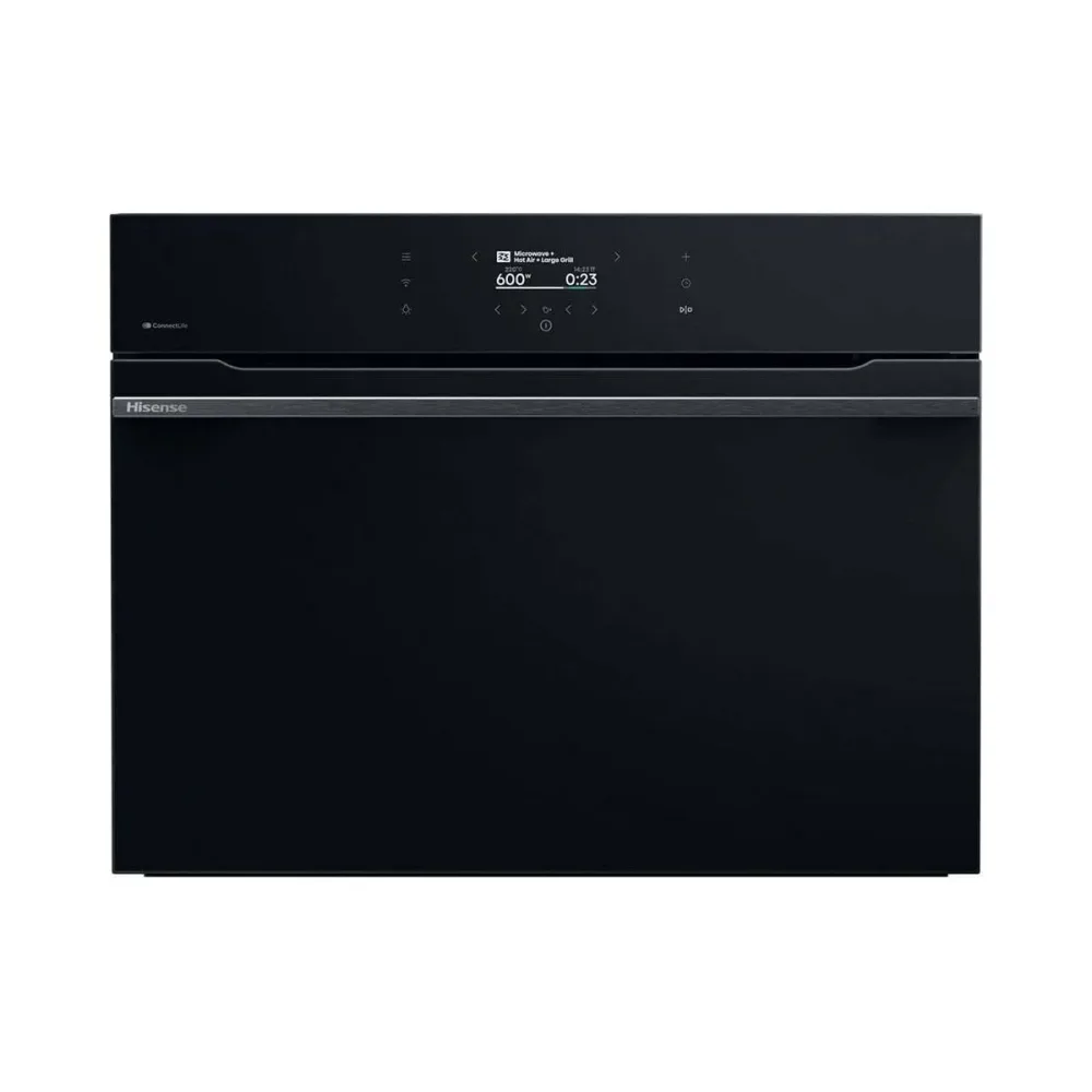 Hisense BIM 406A8B Kompakt Backofen 60cm mit Mikrowelle – Einbau Backofen 60 cm – schwarz