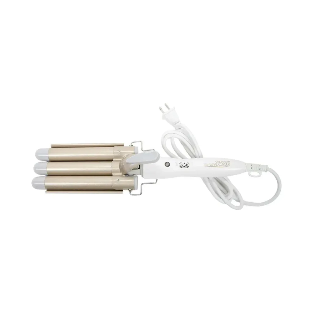 VELFORM - Tri-wave Curler - 3-stäbiger Lockenstab, Goldrosa