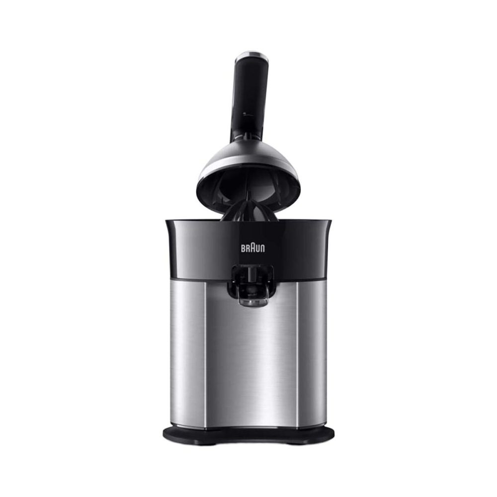 Braun CitrusQuick7 Saftpresse – Entsafter/Saftpresse/Zitruspresse – schwarz / silber