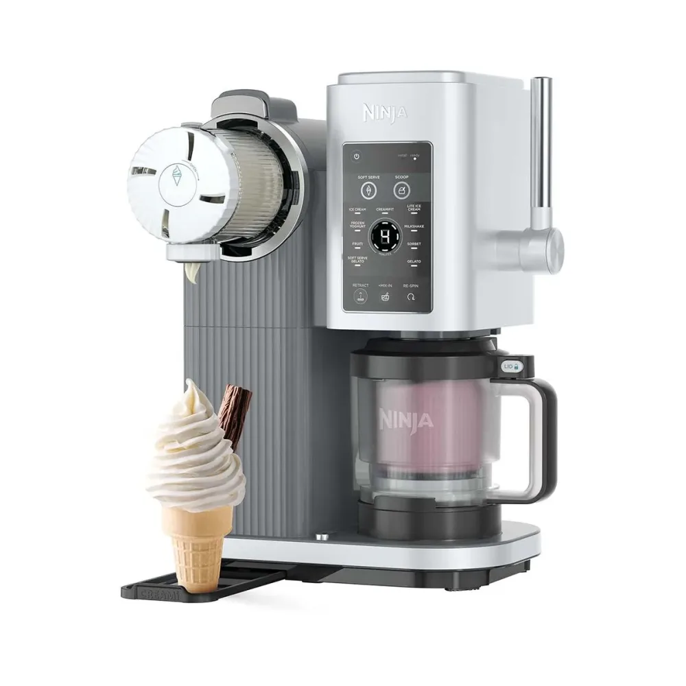 Ninja CREAMI Swirl NC701CH Glacémaschine – Glacemaschine/Eismaschine – silber