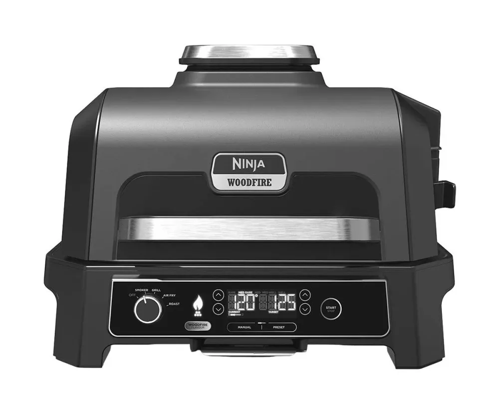 Ninja OG850CH Woodfire Pro XL Elektrogrill – schwarz / grau