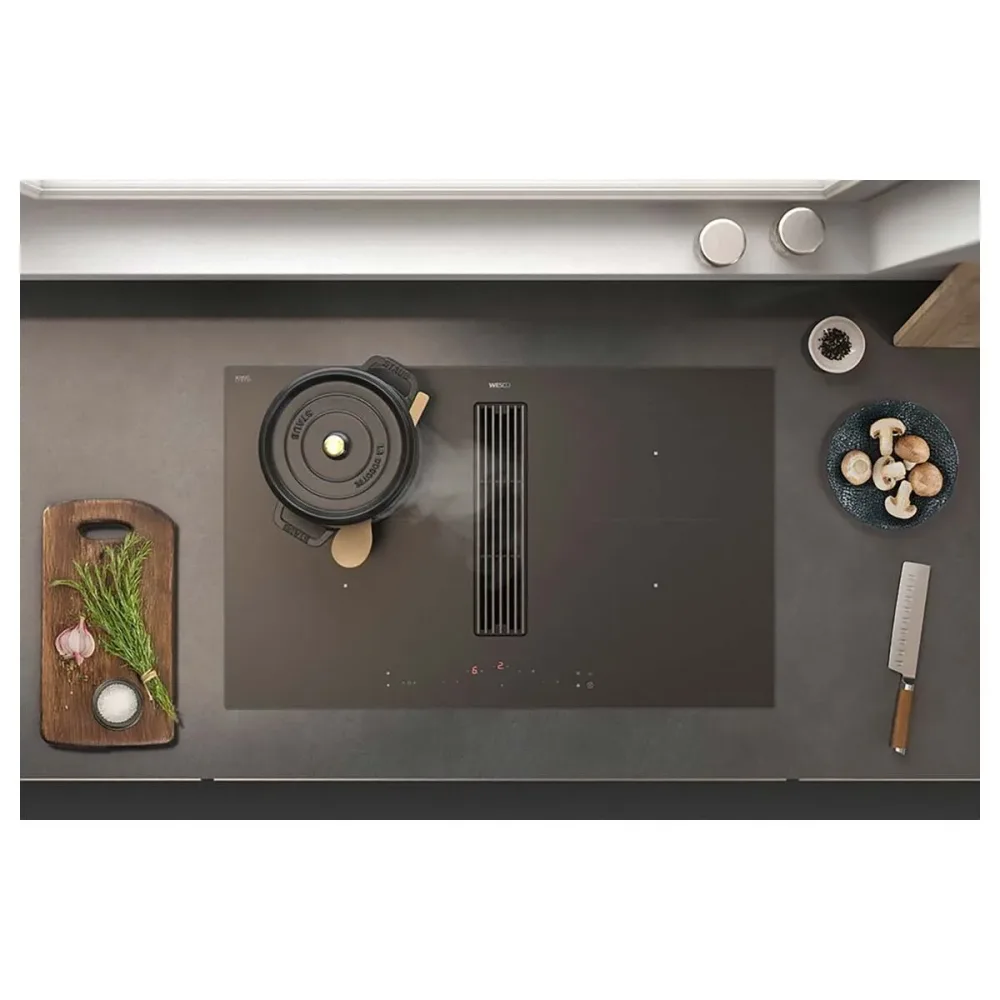 Wesco WKA 83 Piana Plus Abluft Kochfeld mit integriertem Dunstabzug