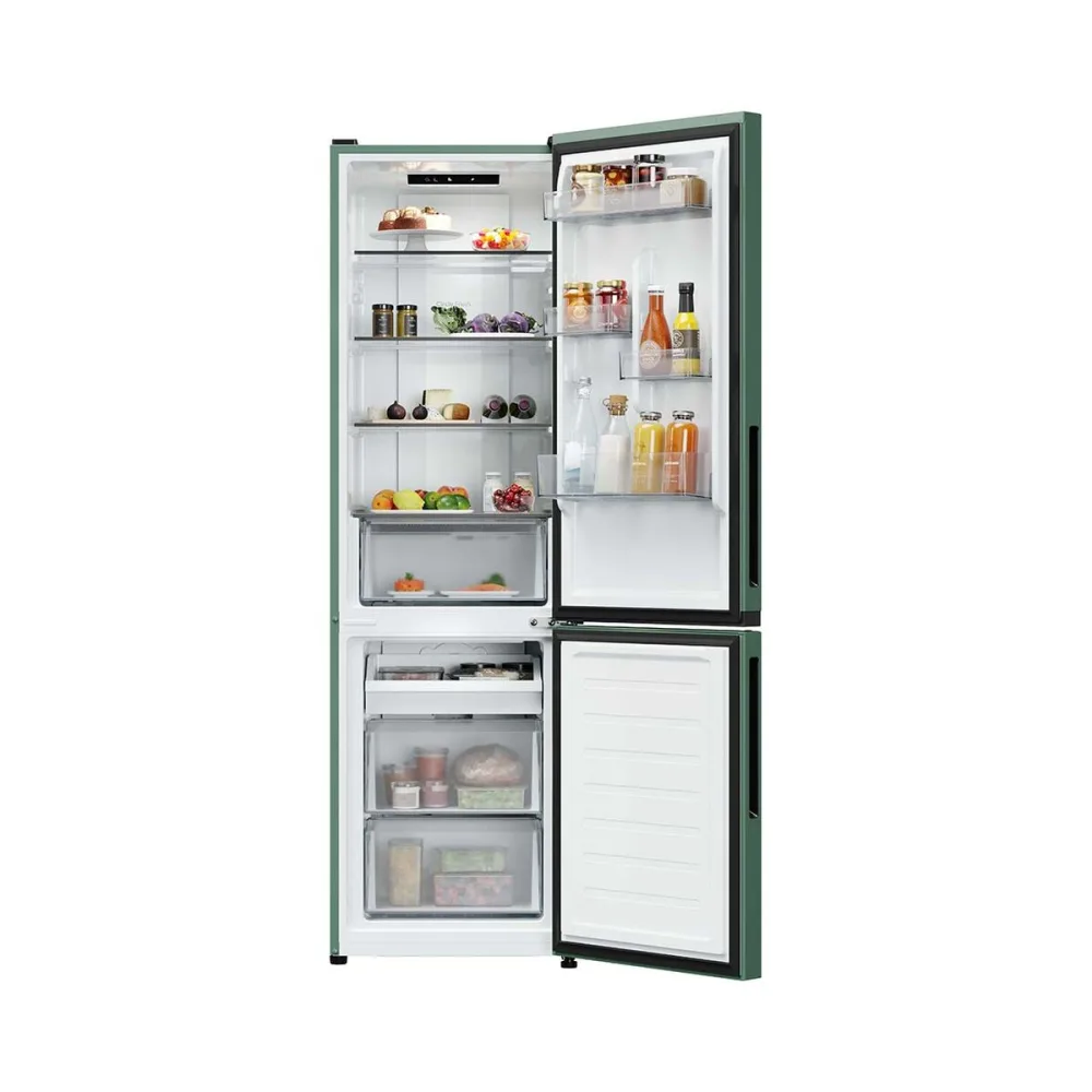 Candy CNCQ2T518EG Kühlschrank mit Gefrierfach – Kühlschrank mit Gefrierfach freistehend – grün